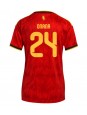 Ženski Nogometna dresi replika Belgija Amadou Onana #24 Domači SP 2026 Kratek rokav Ženski Nogometna dresi replika Belgija Amadou Onana #24 Domači SP 2026 Kratek rokav